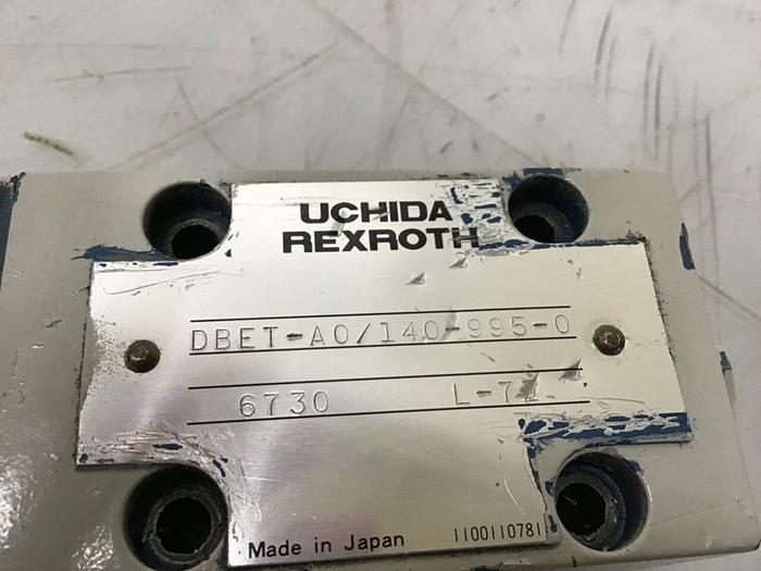 Used UCHIDA Rexroth Valve DBET-A0/140-995-0 #118213
