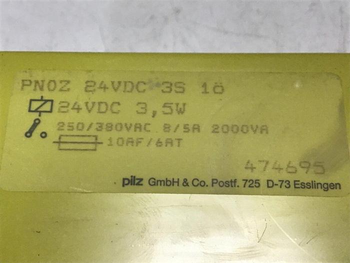 Used PILZ Safety Relay PNOZ 24VDC 3S 10 #137000