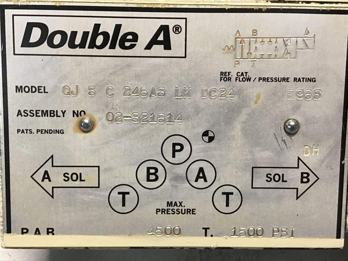 Used DOUBLE A Valve QJ5C246A3LKDC24 #133021