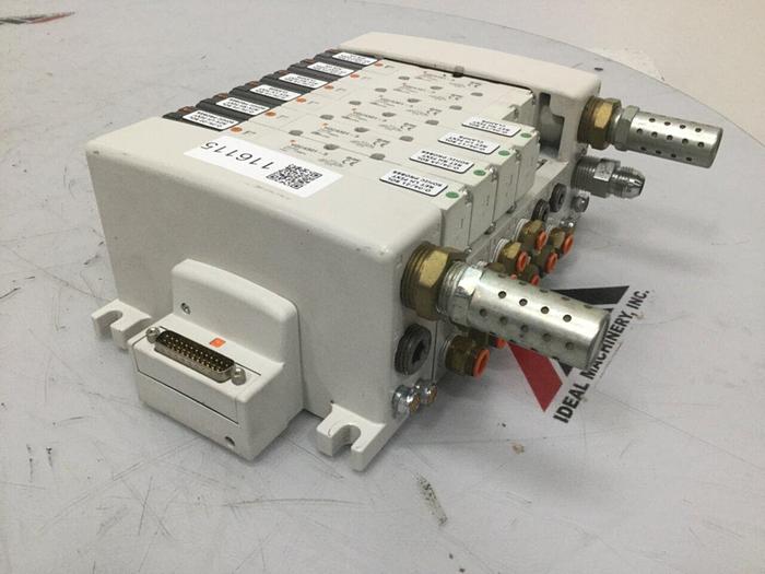 Used SMC Pneumatic Valve Manifold HHB-105202 #116115