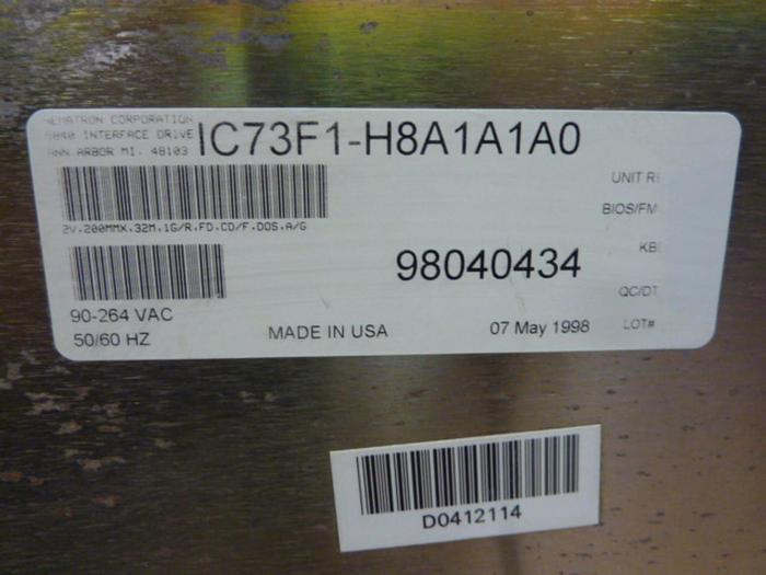 Used NEMATRON CORP Operator Interface IC73F1-H8A1A1A0 Used