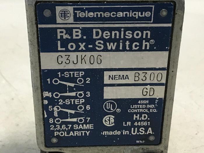 Used TELEMECANIQUE Limit Switch C3JK06 #121456