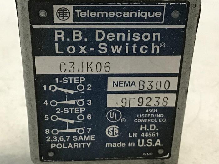 Used TELEMECANIQUE Limit Switch C3JK06 #121451