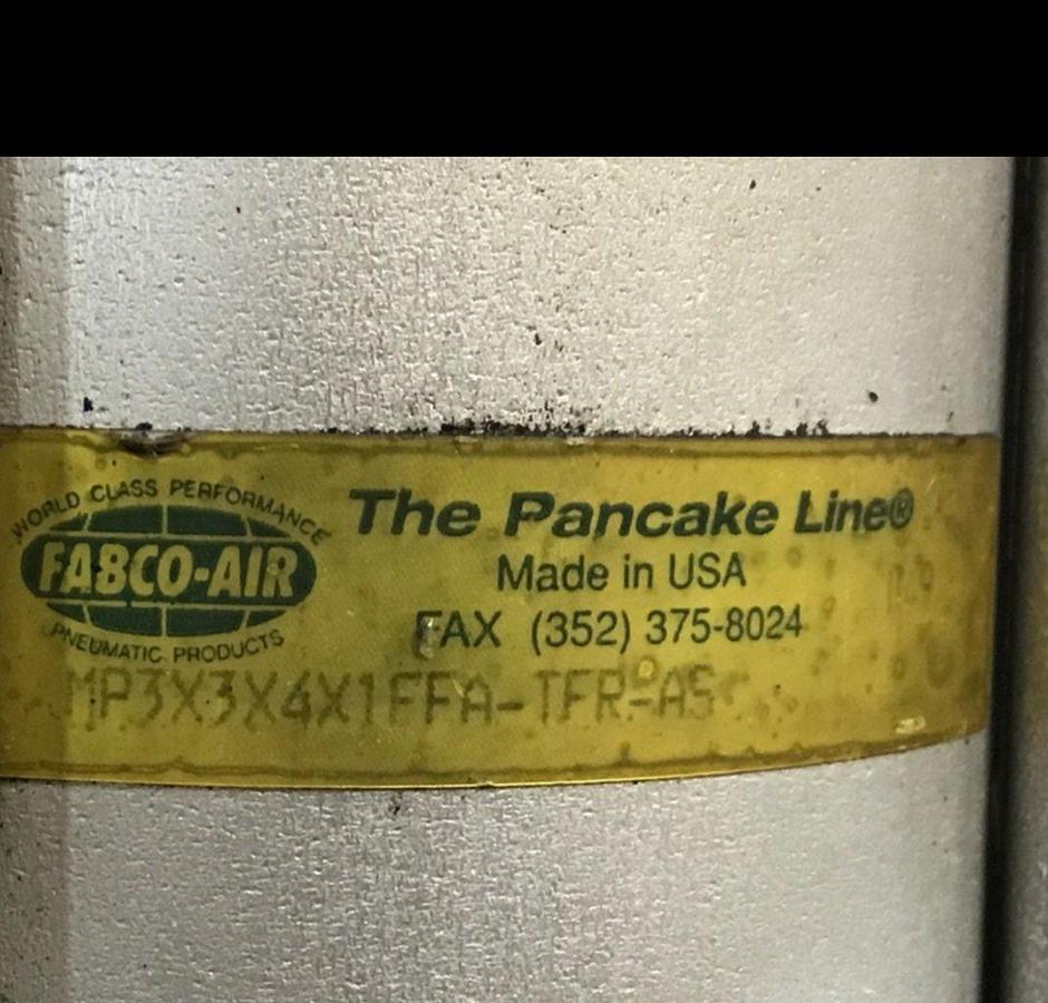 Used FABCO-AIR INC Cylinder MP3X3X4X1FFA-TFR-AS USED
