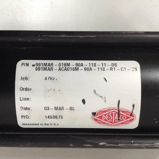 Used DESTACO Pneumatic Hold Clamp 991MAR-016M-90A-118-11-DS #90072