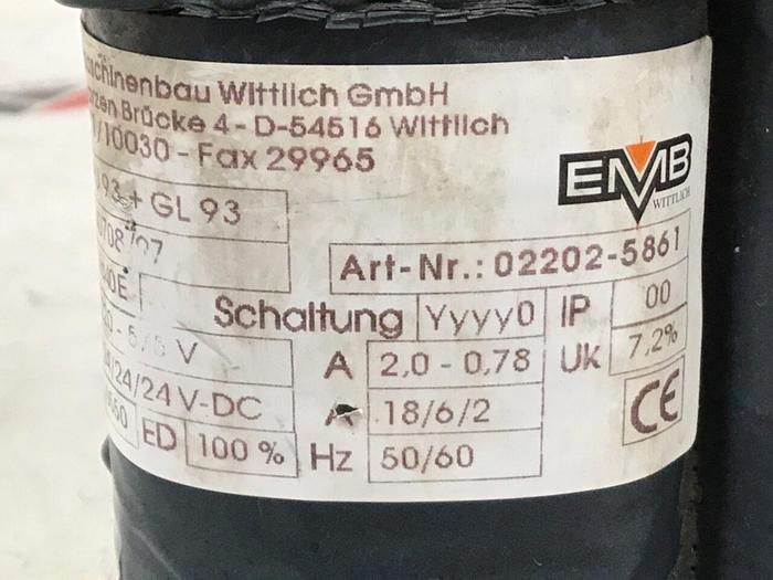 Used EMB WITTLICH Transformer PU93+GL93 #134370