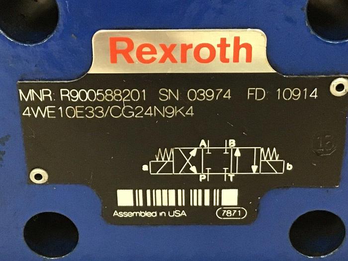 Used REXROTH Valve 4WE10E33/CG24N9K4 #135620