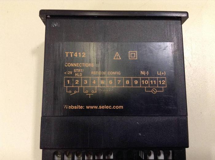 Used SELEC Totaliser Timer TT412 #86291
