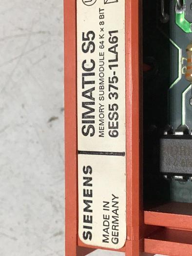 Used SIEMENS SIMATIC S5 Memory Submodule 6ES5 375-1LA61 #112247