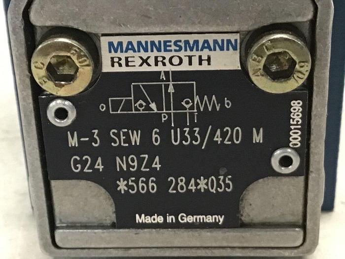 Used REXROTH Poppet Shut Off Valve M3SEW6U33420MG24N9Z4 #129928