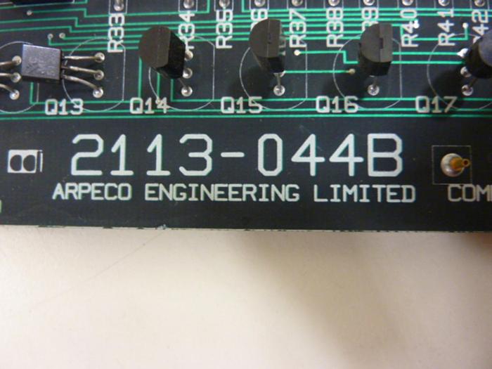 Used ARPECO Speed Control Board 2113-044B #47719