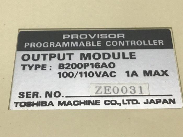 Used TOSHIBA Output Module B200P16AO #129838