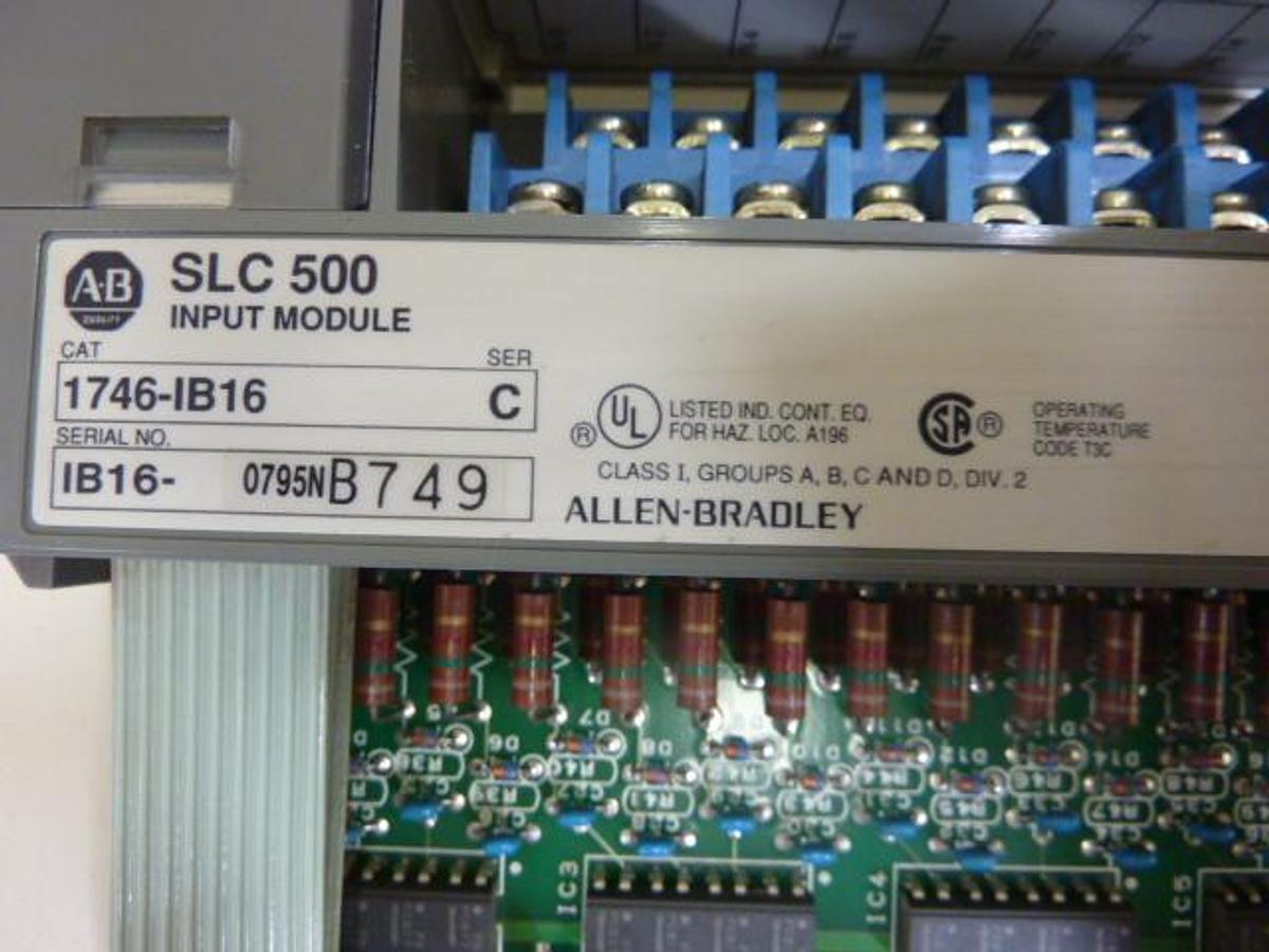 Used ALLEN BRADLEY Input Module 1746-IB16 SER C Used