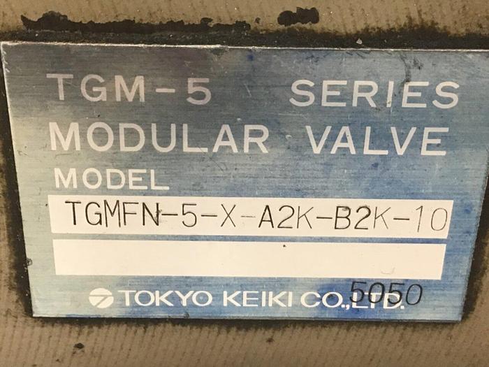 Used TOKYO KEIKI Valve TGMFN-5-X-A2K-B2K-10 #124462