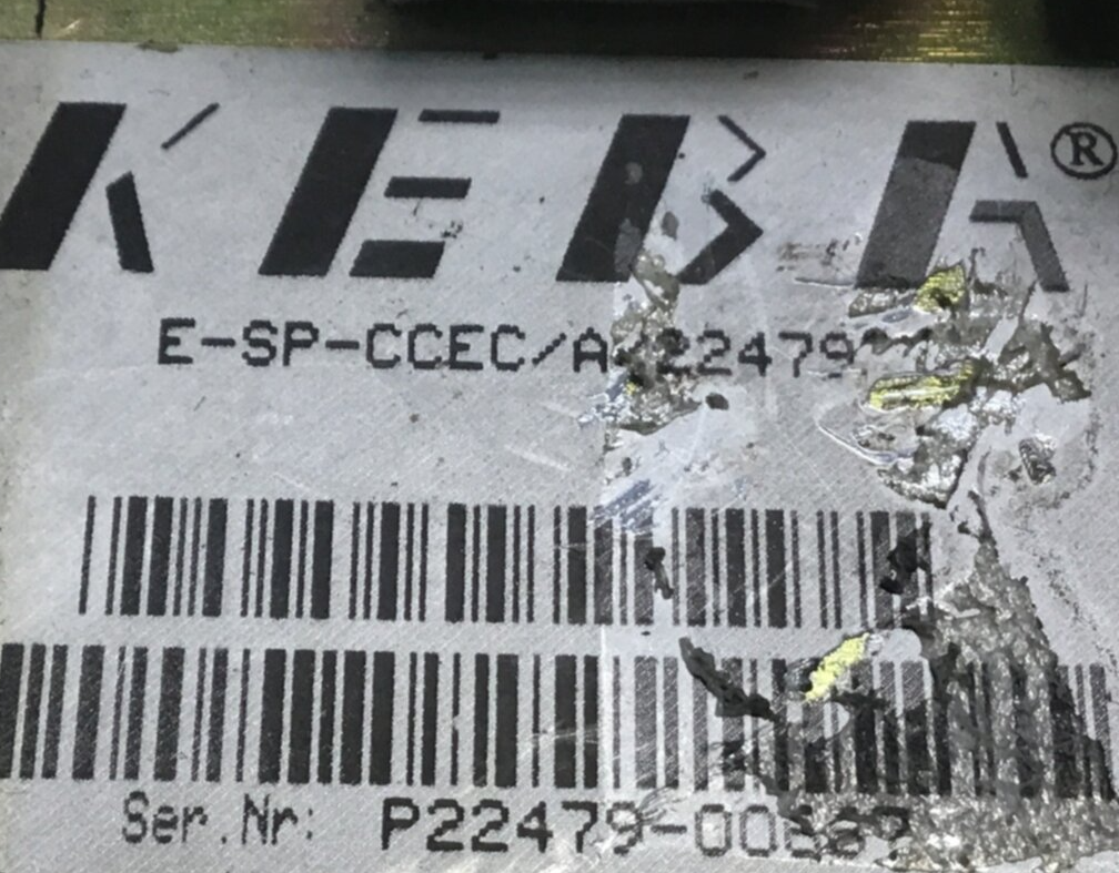 Used KEBA Operator Panel E-SP-CCEC/A/22479 USED