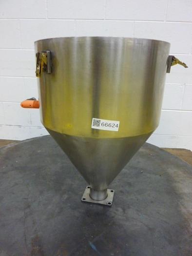 Used METAL FABRICATOR Stainless Steel Hopper HOPPER624 #66624