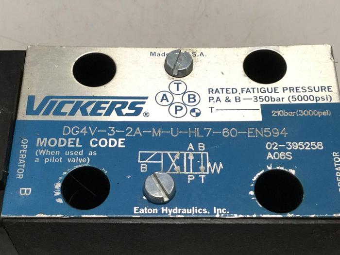 Used VICKERS Valve DG4V32AMUHL760EN594 Used