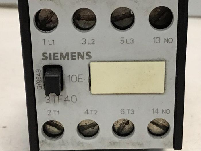 Used SIEMENS Contactor 3TF4101-0A #123241