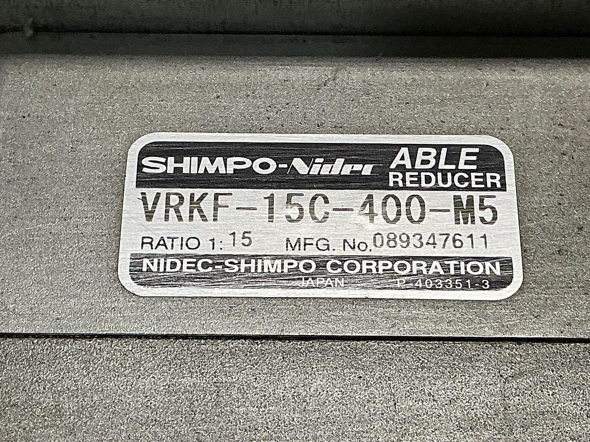 Used SHIMPO-NIDEC VRKF-15C-400-M5