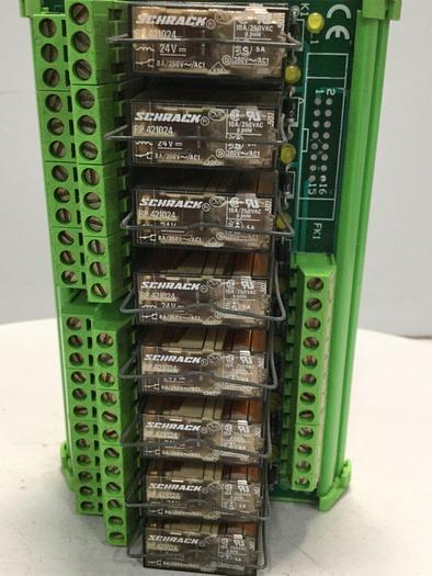 Used EUROTEK Breakout Board ET-MRZ08/24DC/2SC/N/AR #105017