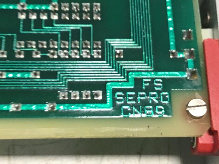 Used SEPRO ROBOTIQUE Control Board 07S0095004/A #136909