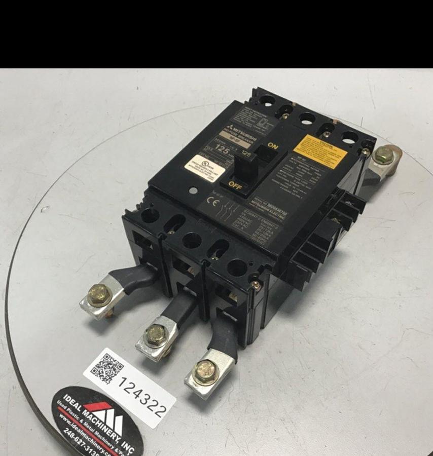 Used MITSUBISHI 125 Amp Circuit Breaker NF-SF3125 USED