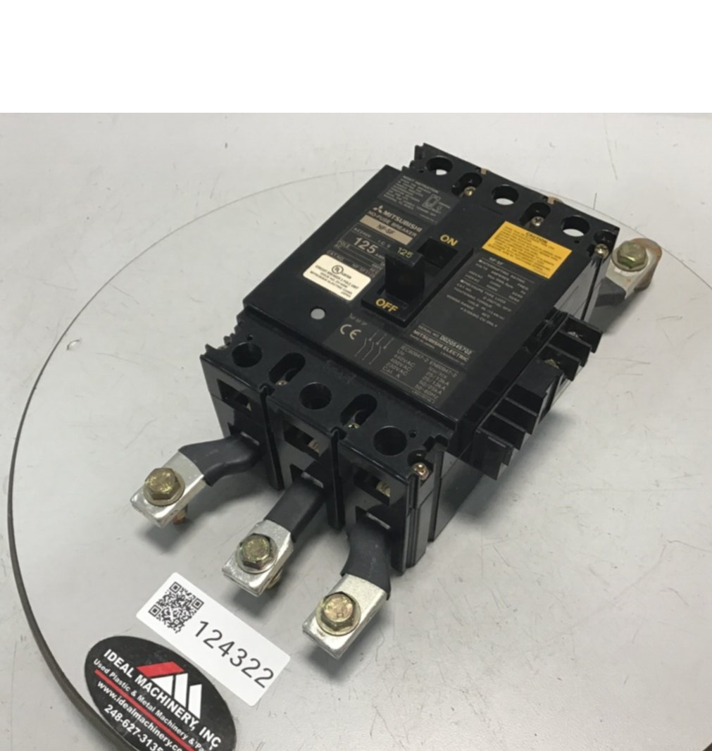 Used MITSUBISHI 125 Amp Circuit Breaker NF-SF3125 USED