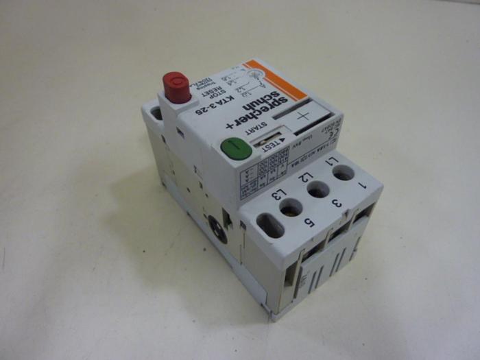 Used SPRECHER & SCHUH 1.6 Amp Motor Starter KTA3-25 #64789