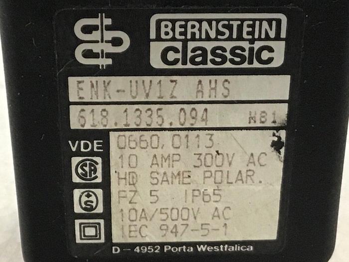Used BERNSTEIN Limit Switch ENK-UV1Z AHS #121359