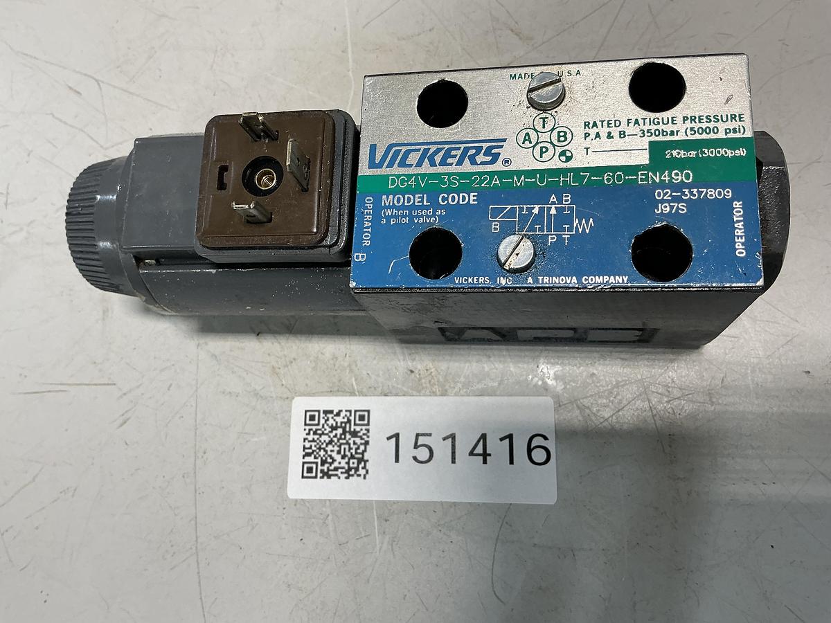Used VICKERS DG4V-3S-22A-M-U-HL7-60-EN490