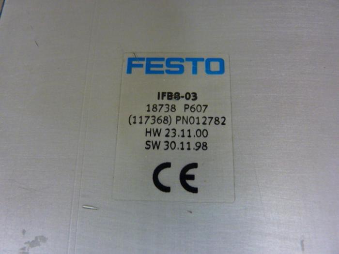 Used FESTO Control Block w/ Valves IFB8-03 #52808