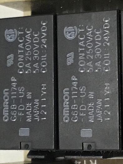 Used OMRON Relay & Socket G6B-1174P-FD-US P6BF-4BND #119331