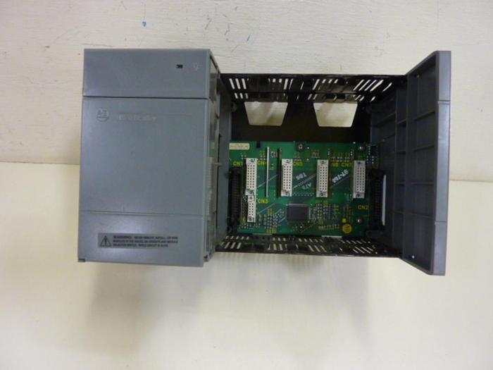Used ALLEN BRADLEY Slot Rack & Power Supply 1746-P2 SER C / 1746-A4 SER A #55180