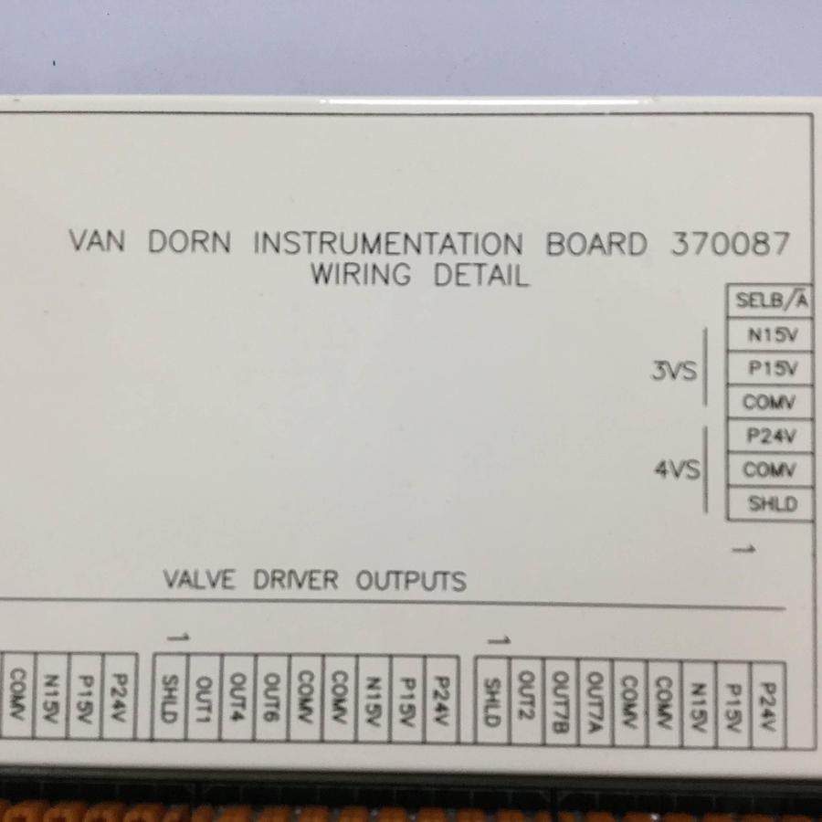 Used VAN DORN Instrumentation Board 370087 USED