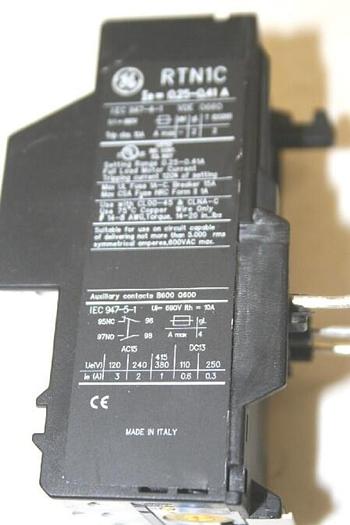 Used GENERAL ELECTRIC / GE Relay RTN1C #11869