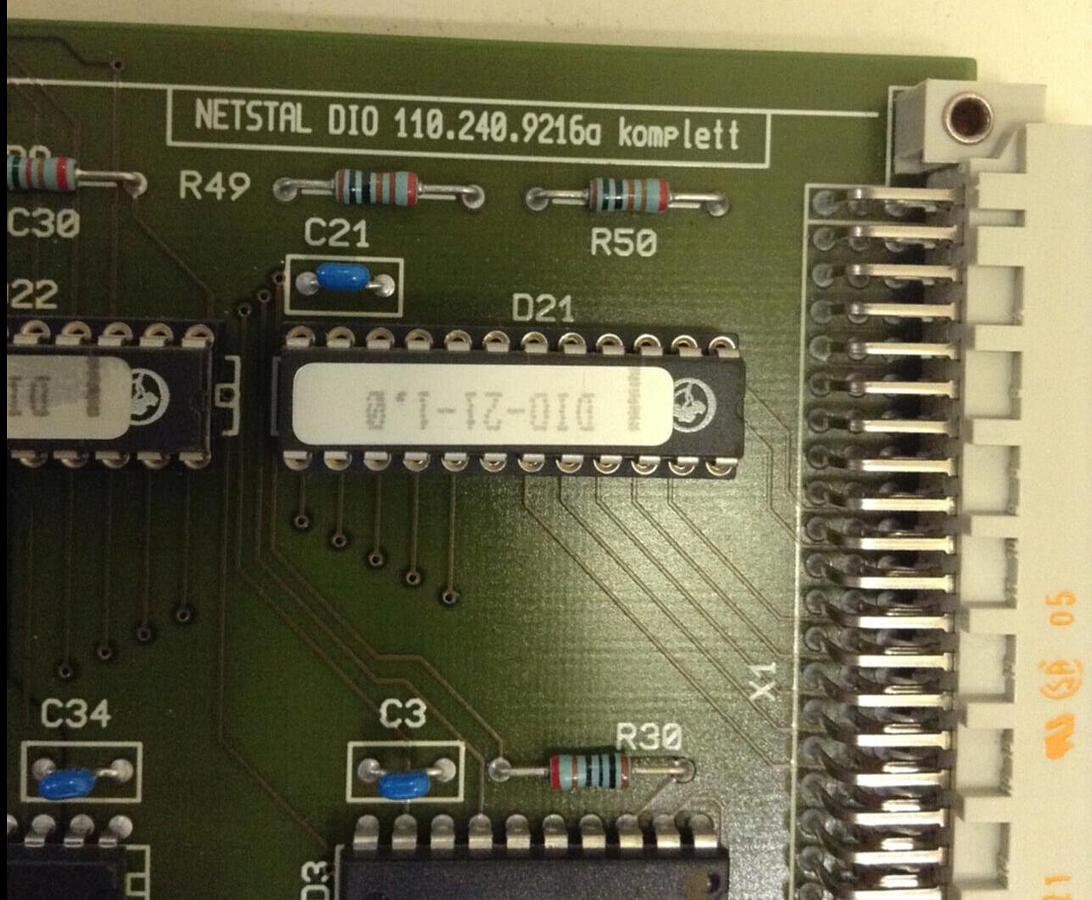 Used NETSTAL Circuit Board DIO 110.2409216A USED