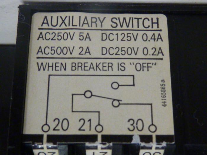 Used FUJI ELECTRIC 40 Amp Circuit Breaker SA53H-40 #46822