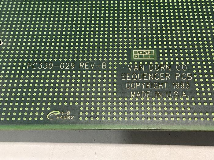 Used VAN DORN 330029 REV-B
