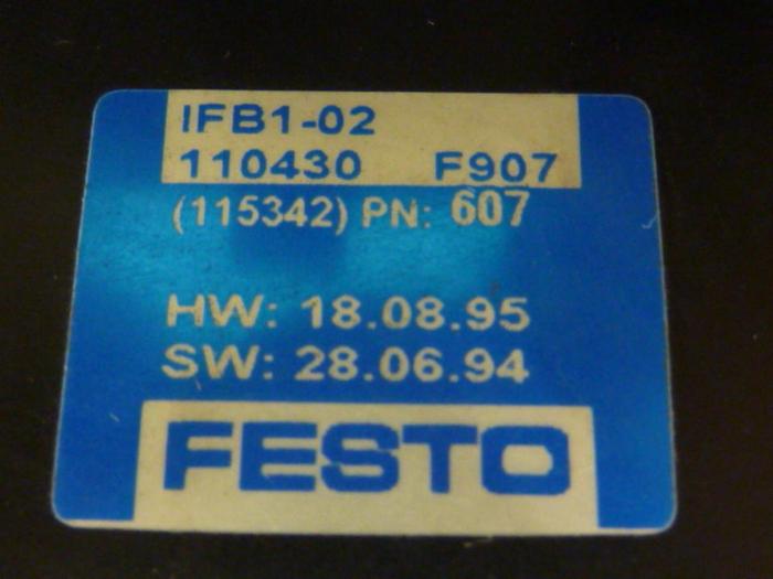 Used FESTO Control Block IFB1-02 #52729