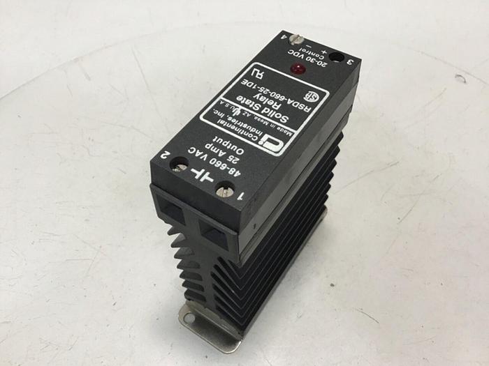Used CONTINENTAL INDUSTRIES Solid State Relay RSDA-660-25-1DE #134776