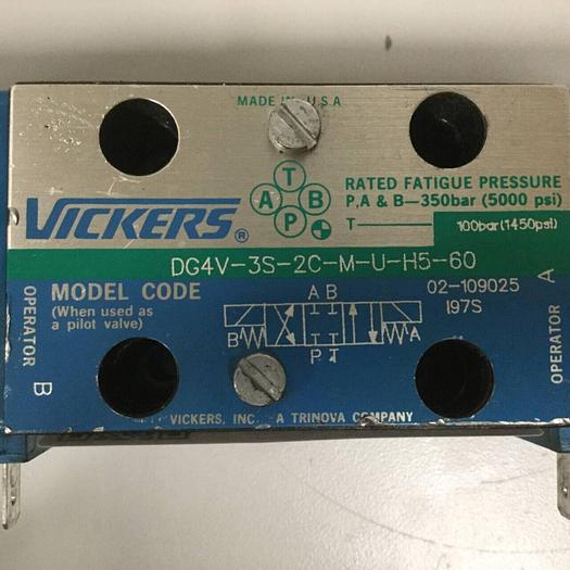 Used VICKERS Valve DG4V-3S-2C-M-U-H5-60 #90620