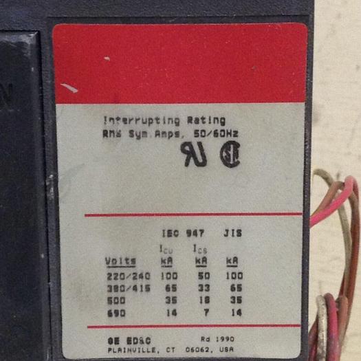 Used GENERAL ELECTRIC 400 Amp Circuit Breaker SRPG400A #71577
