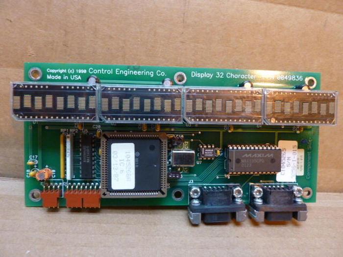 Used CONTROL ENGINEERING Display Board 0049836 Used