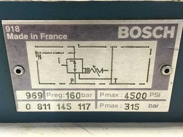 Used BOSCH Pressure Relief Valve 0 811 145 117 Used