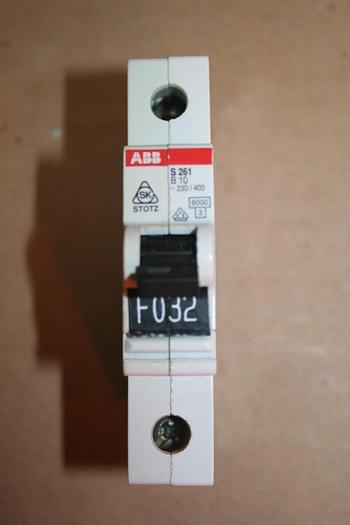 Used ABB 10 Amp Circuit Breaker S261-B10 #19879