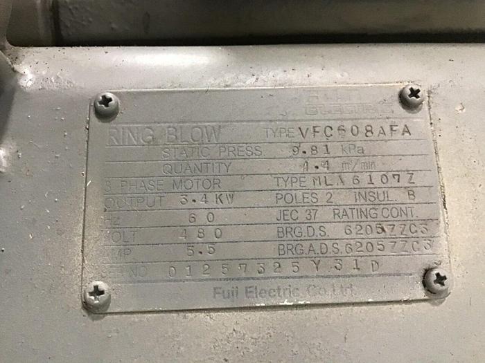 Used FUJI ELECTRIC Ring Blow Motor VFC608AFA Used
