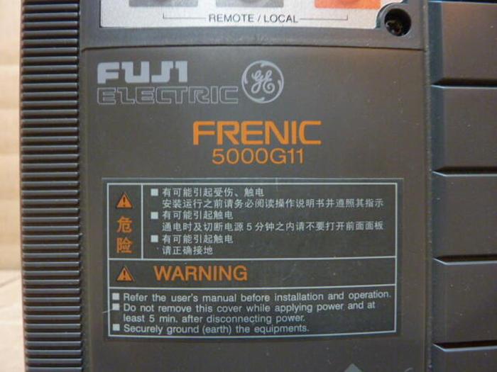 Used FUJI ELECTRIC Motor Control 5000G11 FRN1.5G11S-4CX #27047