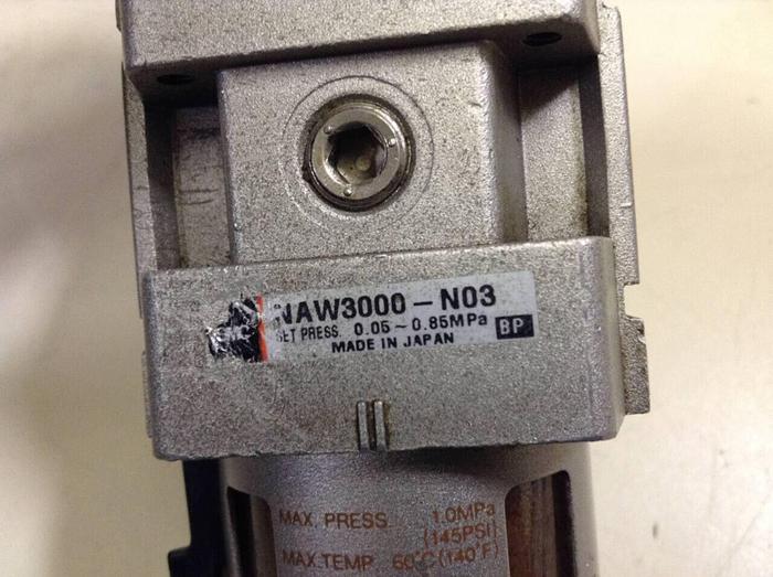 Used SMC Pneumatic Regulator NAW3000-N03 #84133