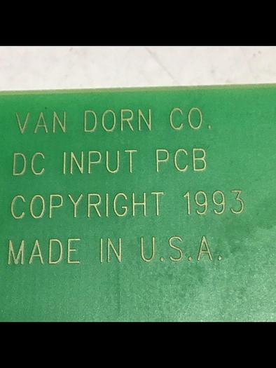 Used VAN DORN DC Input Board 330037 PC330-037 Used