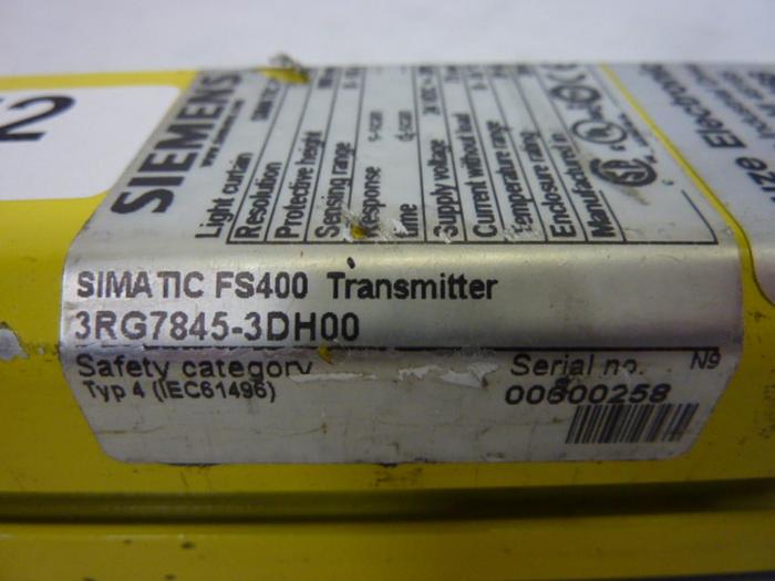 Used SIEMENS Light Curtain Transmitter 3RG7845-3DH00 Used
